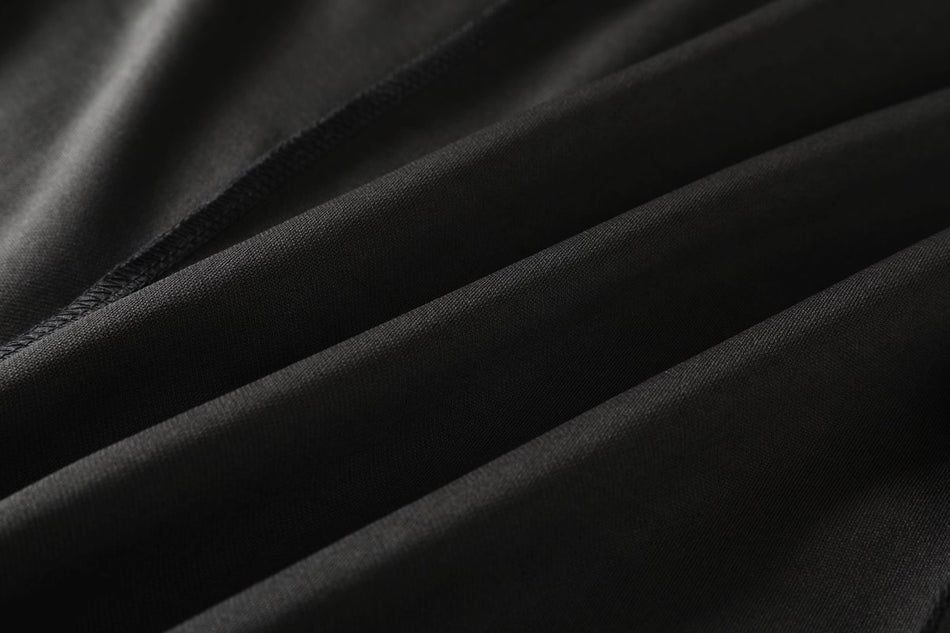 Dawn Plus Size Black Wrap 3/4 Sleeve Dress