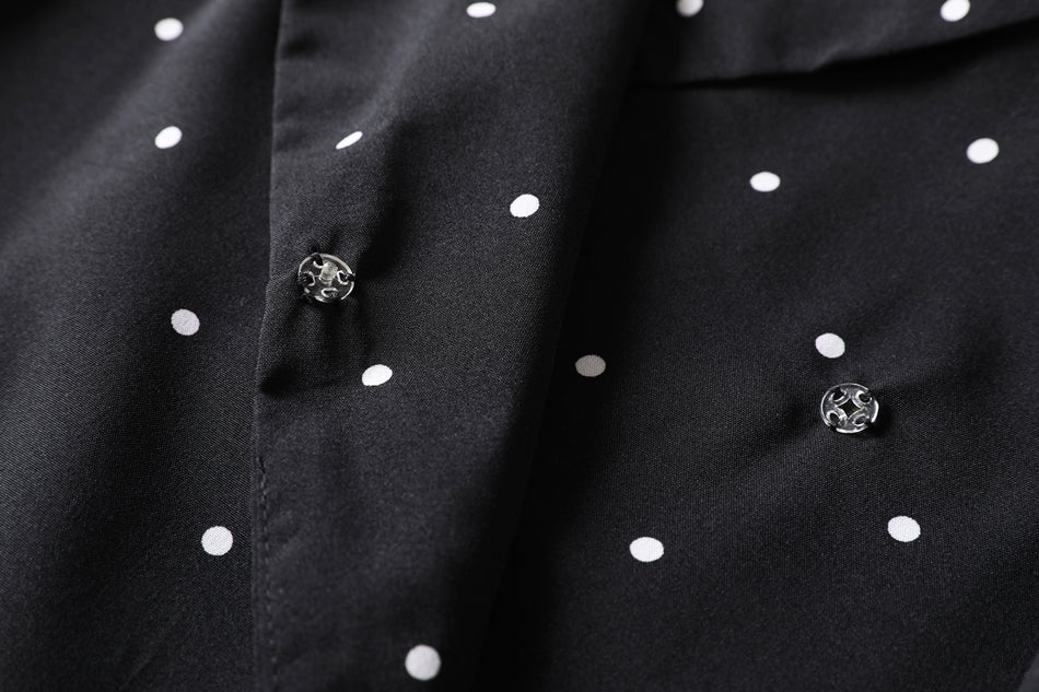 Celine Plus Size Black Polka Dots Jumpsuit