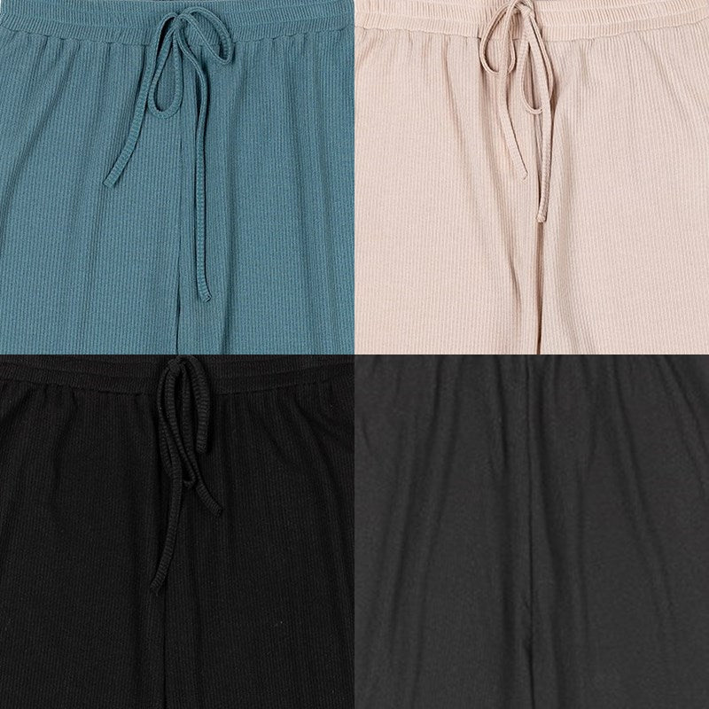 Pearly Plus Size Wide Leg Culottes Long Pants (Black, Green, Beige, Dark grey)