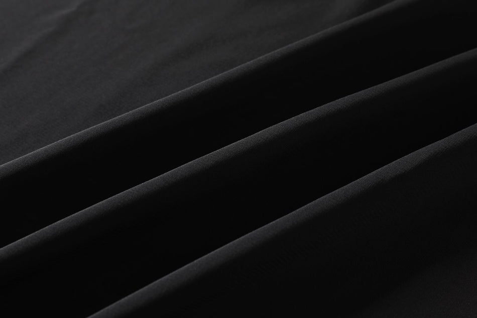 Gracelynne Plus Size Black Chiffon 3/4 Sleeve Dress