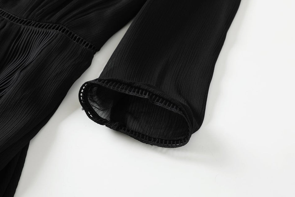 Gracelynne Plus Size Black Midi Dress