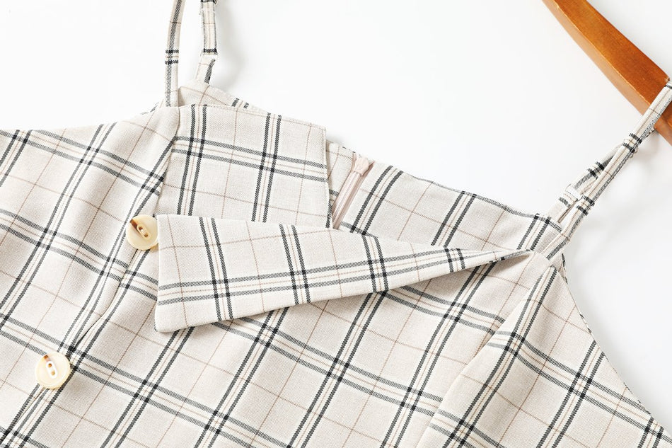 Julissa Plus Size Checks Work Dress