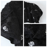 Plus Size Cheongsam Cape and Midi Dress Set