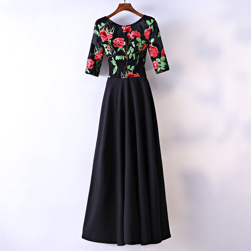 Plus Size Classy Floral Gown