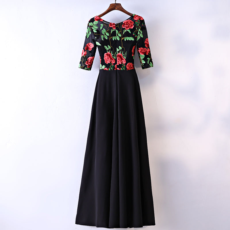Plus Size Classy Floral Gown