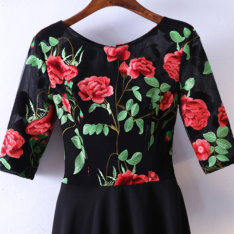 Plus Size Classy Floral Gown