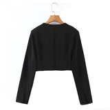 Plus Size Crop Blazer