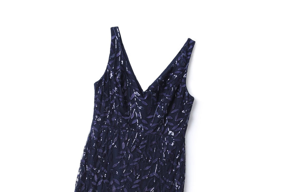 Winslet Plus Size Blue Evening Dress