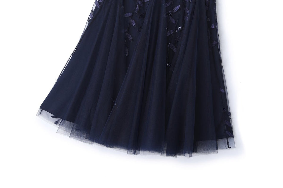 Winslet Plus Size Blue Evening Dress