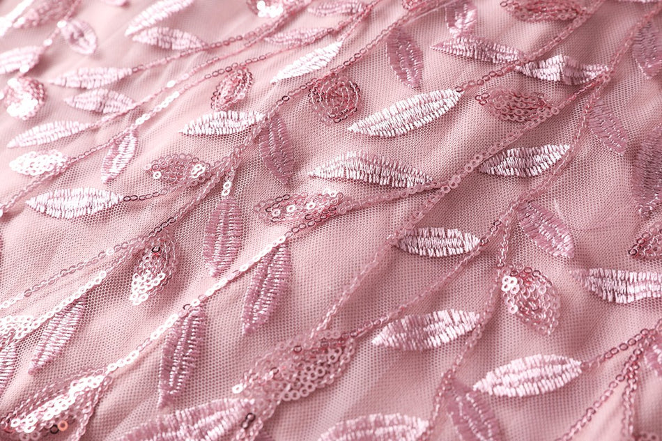 Wynona Plus Size Pink Evening Dress