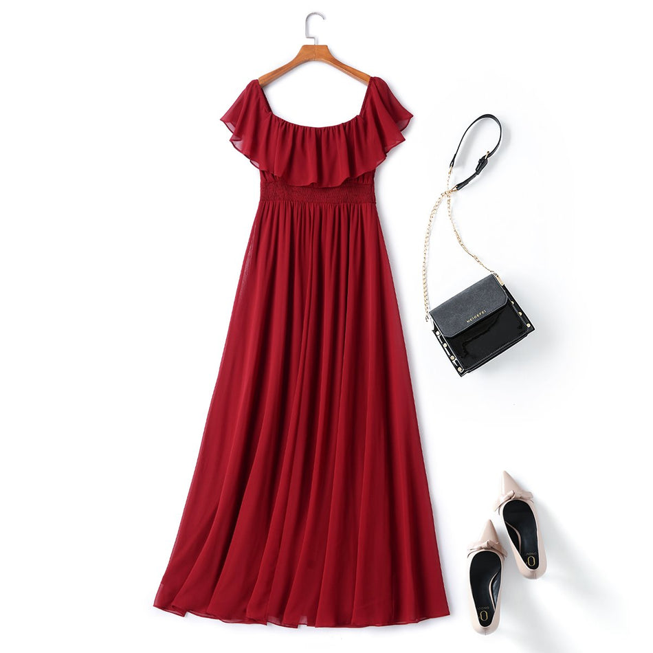 Alivia Plus Size Chiffon Evening Dress
