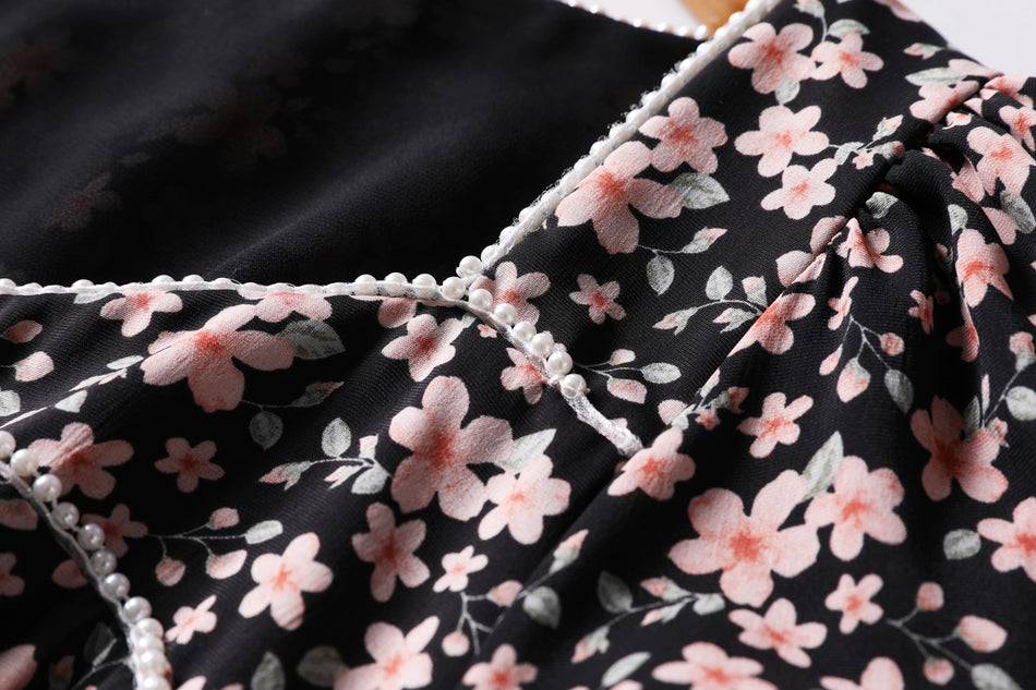 Azalea Plus Size Floral Midi Cheongsam