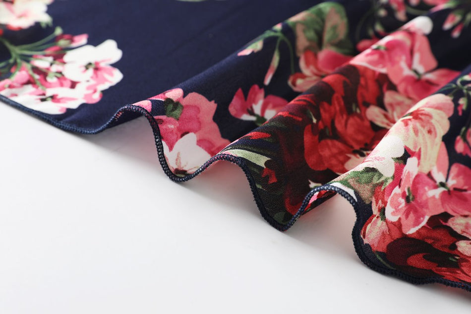Zariah Plus Size Floral Wrap Maxi Dress