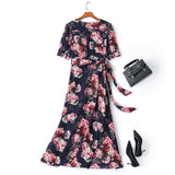 Zariah Plus Size Floral Wrap Maxi Dress
