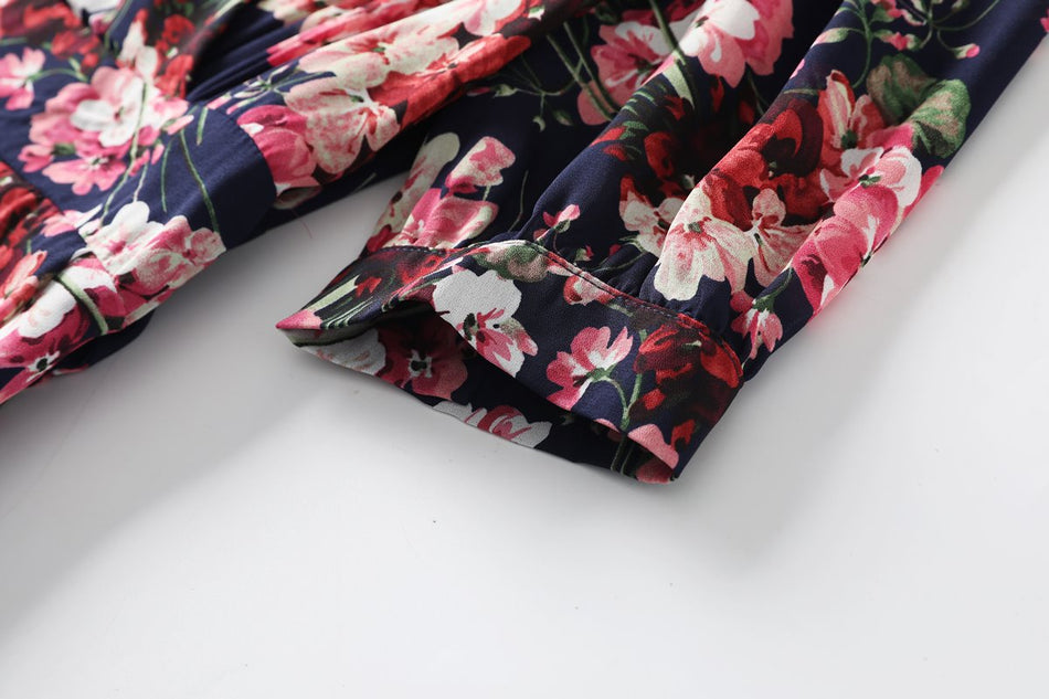 Zariah Plus Size Floral Wrap Maxi Dress