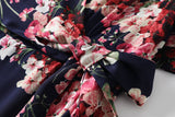 Zariah Plus Size Floral Wrap Maxi Dress