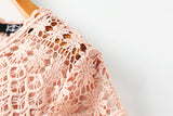 Queen Plus Size Pink Lace Formal Dress