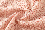 Queen Plus Size Pink Lace Formal Dress