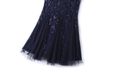 Ulla Plus Size Long Sleeve Evening Dress