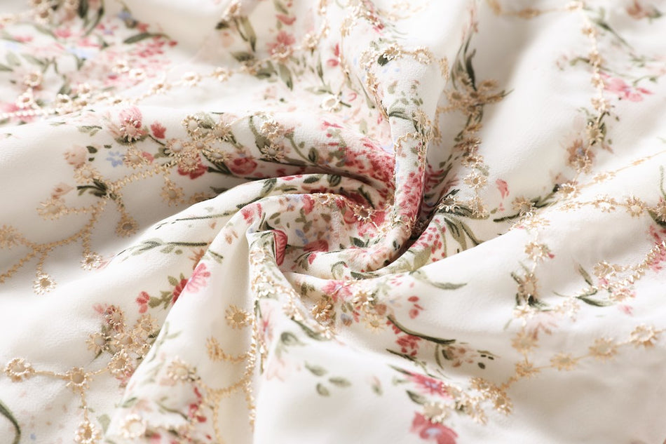 Plus Size Gold Embroidery Cheongsam