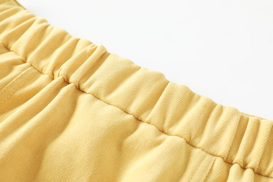 Taryn Plus Size Yellow Vintage Midi Skirt