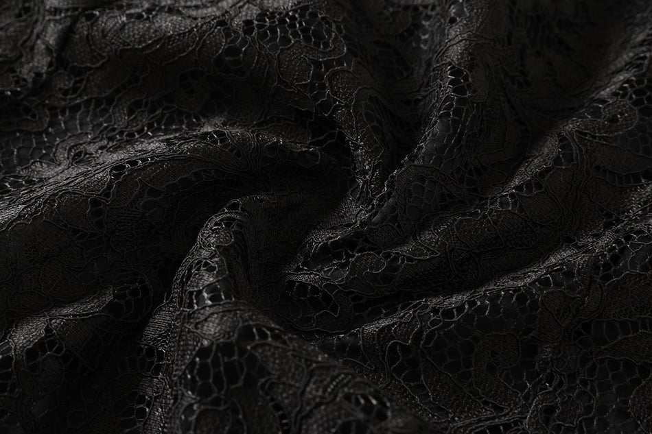 Ilysa Plus Size Black Lace Evening Dress