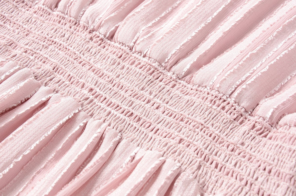 Plus Size Pink Midi Dress