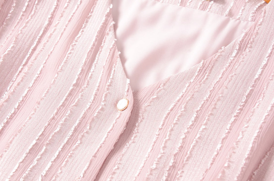 Plus Size Pink Midi Dress