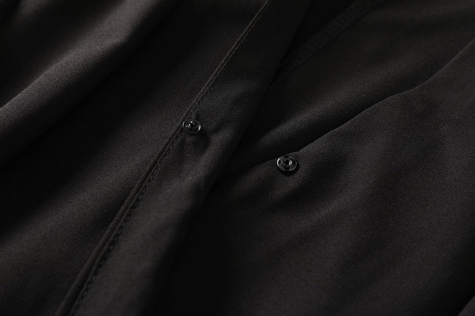 Glad Plus Size Black Wrap Playsuit