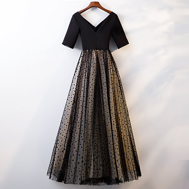 Plus Size Polka Dot Tulle Gown