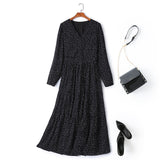 Plus Size Polka Dots Wrap Dress