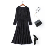 Cynthia Plus Size Polka Dots Wrap Midi Dress