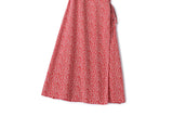 Avril Plus Size Red Ditsy Floral Wrap Dress