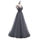 Plus Size Silver Evening Dress