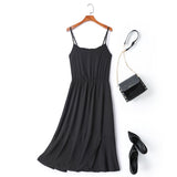 plus size black midi dress