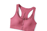 Olympia Plus Size Zipper Sports Bra
