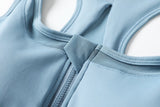 Orna Plus Size Zipper Sports Bra