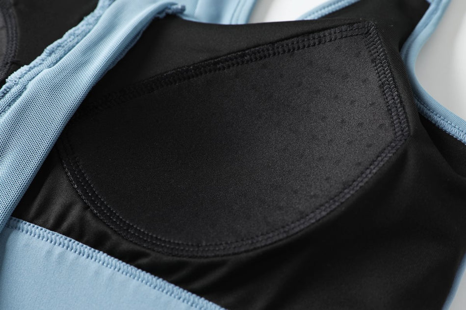 Orna Plus Size Zipper Sports Bra