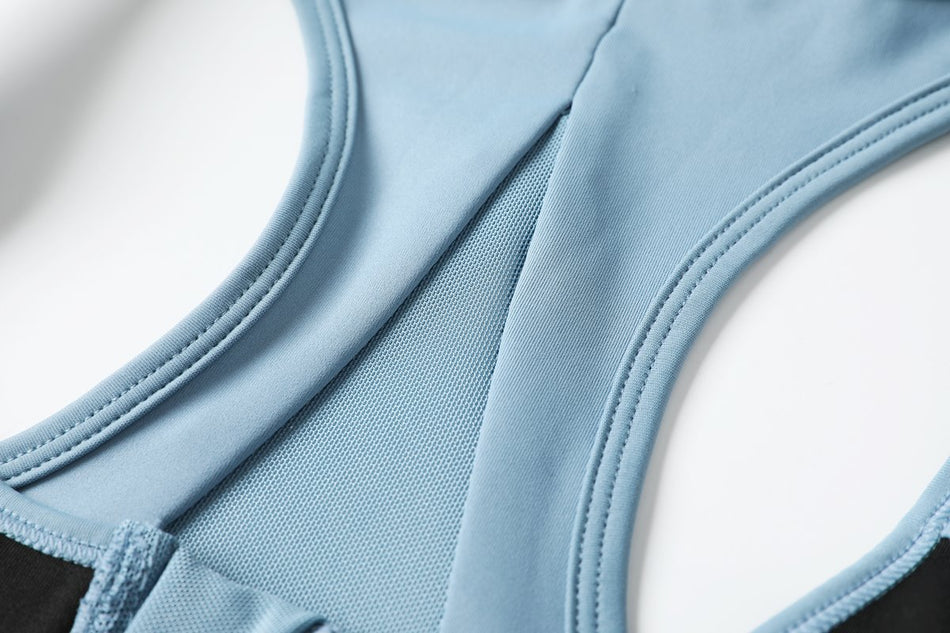 Orna Plus Size Zipper Sports Bra