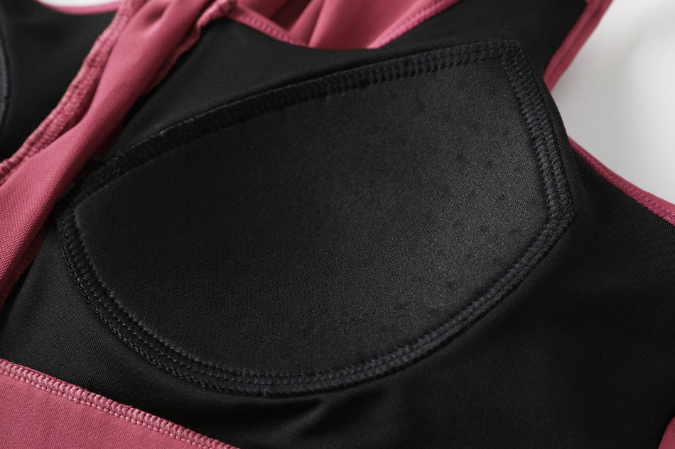 Olympia Plus Size Zipper Sports Bra