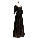 Plus Size Square Neck Evening Dress