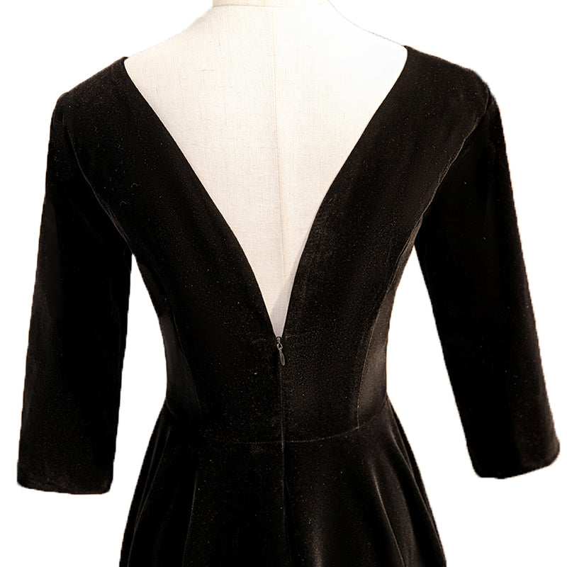 Plus Size Square Neck Evening Dress