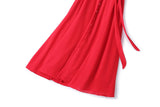 Bridgette Plus Size V Neck Midi Dress