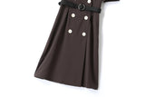 Hasna Plus Size Trench Coat Shirt Dress