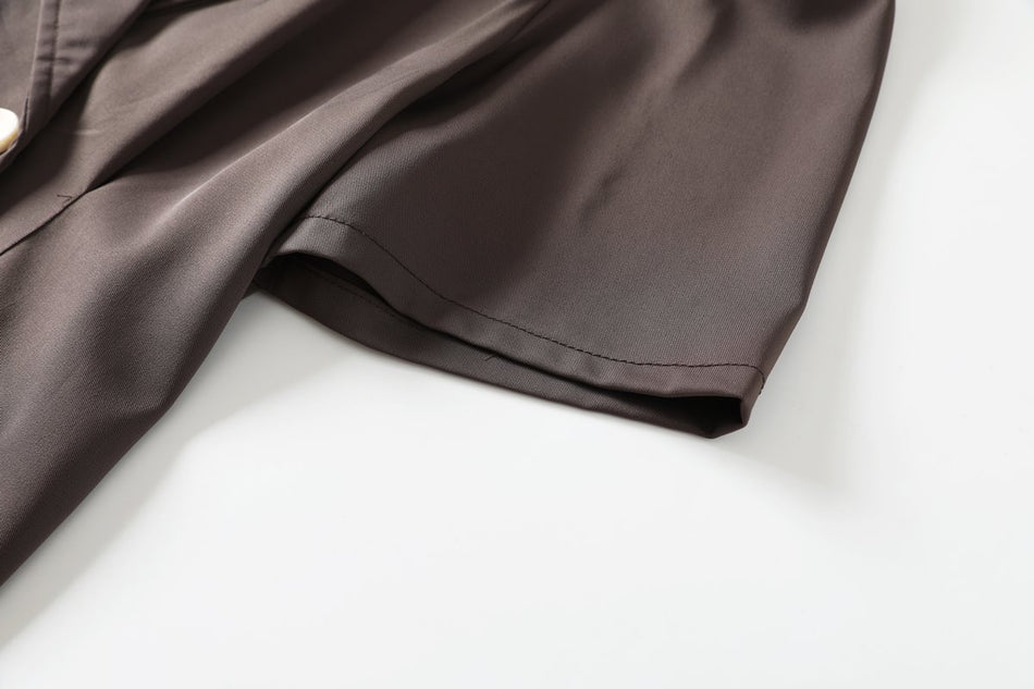 Hasna Plus Size Trench Coat Shirt Dress