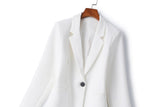 Carmen Plus Size White Blazer
