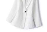 Carmen Plus Size White Blazer
