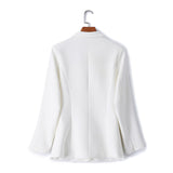 Carmen Plus Size White Blazer