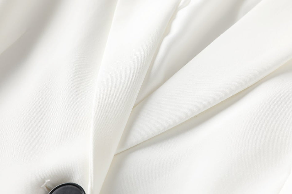 Carmen Plus Size White Blazer