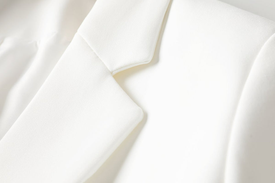 Carmen Plus Size White Blazer